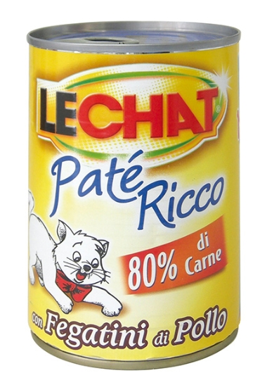 Picture of LeChat Adult Paté Ricco with Chicken Livers 400 g