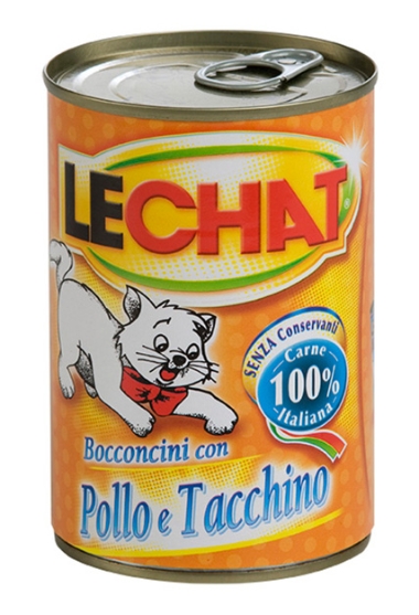 Picture of LeChat Adult Chunkies with Chicken and Turkey 400 g  (12/Pack)