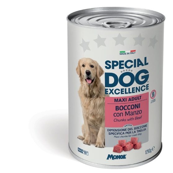 Picture of Special Dog Excellence Adult Maxi Chunks with Beef 1250g (6/Pack)