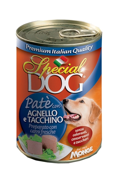 Picture of Monge Special Dog All Breeds Adult Paté with Lamb and Turkey 400g  (12/Pack)