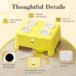 Picture of 3-in-1 Cheese Box Interactive Electronic Cat Toy — Whack-A-Mole, Rotating Feather Teaser, & Smart Motion Pet Toy