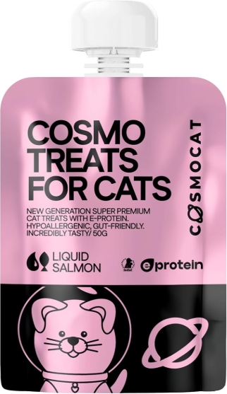 Picture of CosmoCat Salmon Cream Cat Treats 50g, E-Protein, Hypoallergenic
