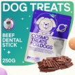 Picture of CosmoDog Beef Dental Stick Dog Treats 250g, E-Protein, Hypoallergenic