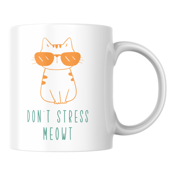 Picture of Tabanni  Don't Stress Meowt Minimalist  Mug