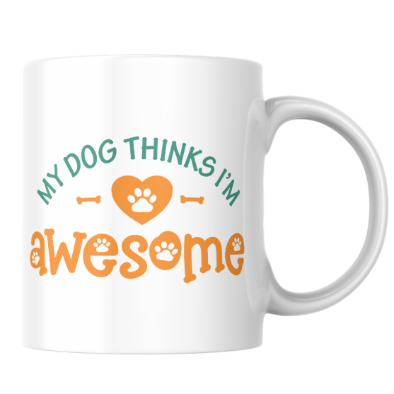 Picture of Tabanni "My Dog Thinks I'm Awesome" Ceramic Mug