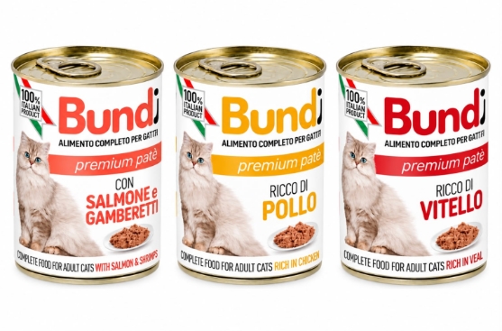 Picture of bundy pate  wet cat  food/ veal , chicken and salmon  / 24 cans