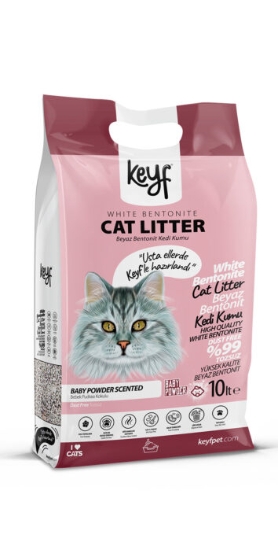 Picture of Keyf cat litter 10L / baby powder