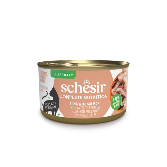 Picture of Schesir Complete Nutrition Tuna with Salmon Fillet in Jelly   85g