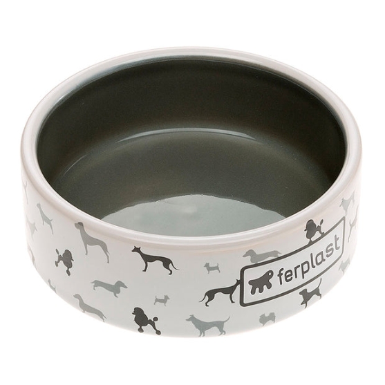 Picture of Ferplast Juno Ceramic Pet Bowl (S) 0.3 Liters