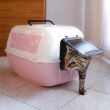 Picture of Ferplast Prima Decor Covered Cat Litter Box (Pink & White)