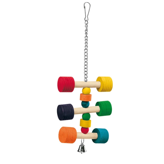 Picture of Ferplast PA 4092 Wooden Parrot Toy with Bells