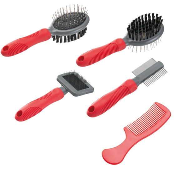 Picture of Ferplast GRO 5959 Dog Grooming Set (4-Piece Coat Care Kit)