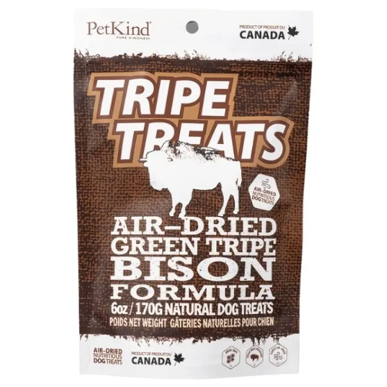 Picture of PetKind Tripe Treats Air-Dried  Bison  Dog Treats  170g