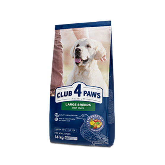 Picture of Club4Paws Premium Adult Large Breeds Dry Dog Food with Duck  14kg