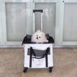 Picture of Ferplast Voyager Trolley 450 White Eco-Leather Pet Carrier