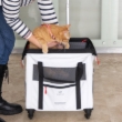 Picture of Ferplast Voyager Trolley 450 White Eco-Leather Pet Carrier