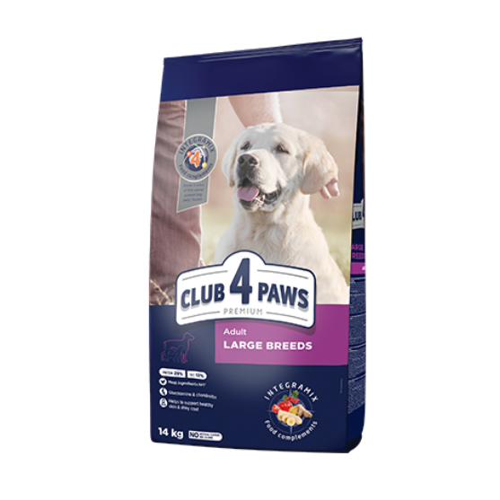 Picture of Club 4 Paws Premium Dry Dog Food for Adult Large Breeds  14 kg