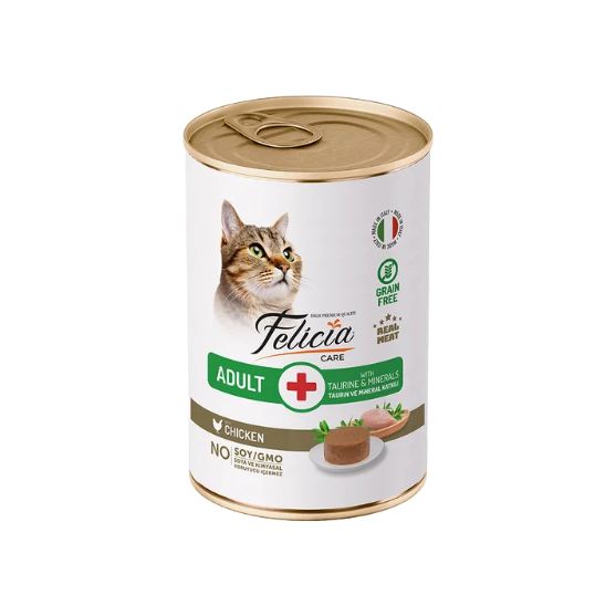 Picture of Felicia Care Adult Grain-Free Chicken Pate Wet Cat Food - 400g  (12/Pack)